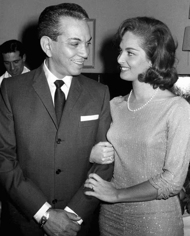 Cantinflas junto a Irán Eory (Foto: Twitter/@CineHistorico)