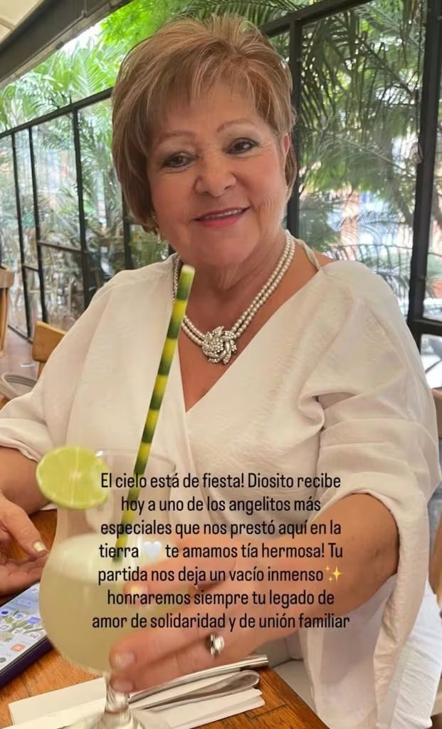 La noticia del deceso de Teresa fue difundida por Jessica Giraldo - crédito @yegiraldo_/Instagram