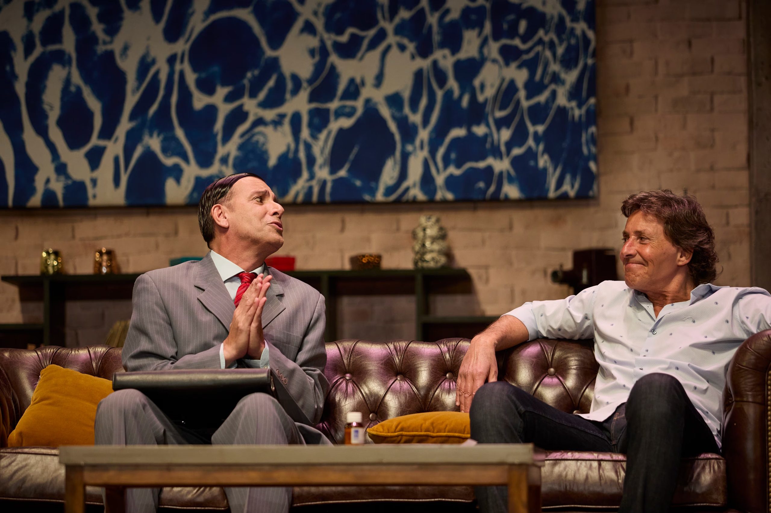 Martín Bossi en La Cena de los Tontos junto a Gustavo Bermúdez (Crédito: Soy Prensa)