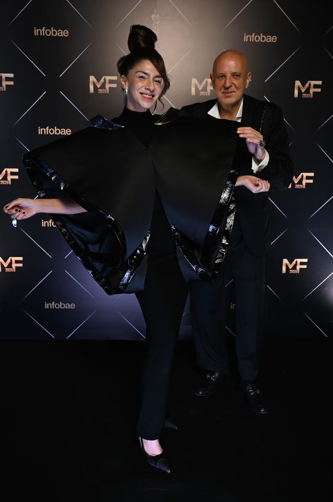 Romina Gaetani con Fabián Zitta, quien diseñó su look