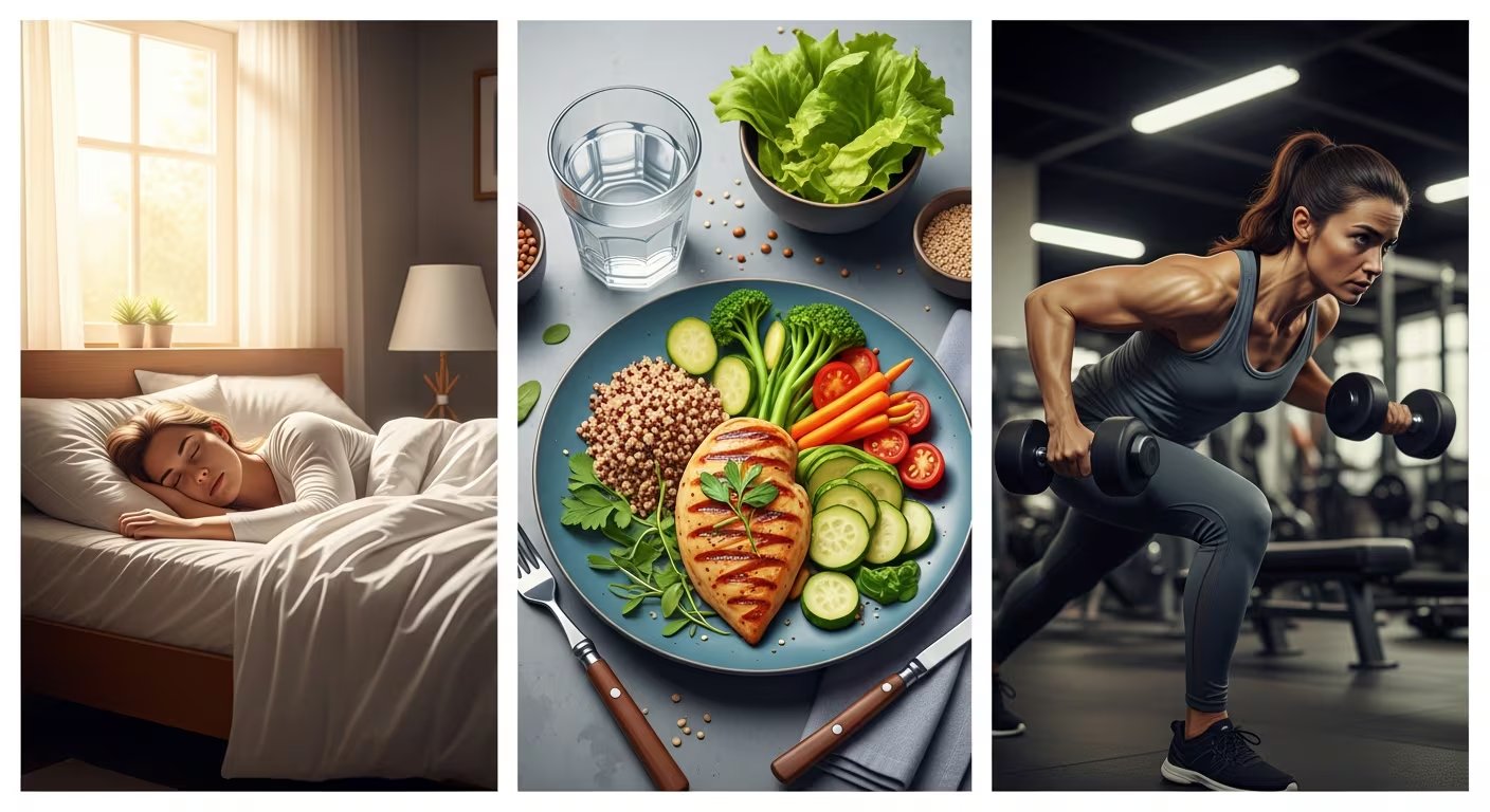 Especialistas en fitness recomiendan dormir al menos siete horas cada noche para optimizar el crecimiento muscular (Imagen Ilustrativa Infobae)