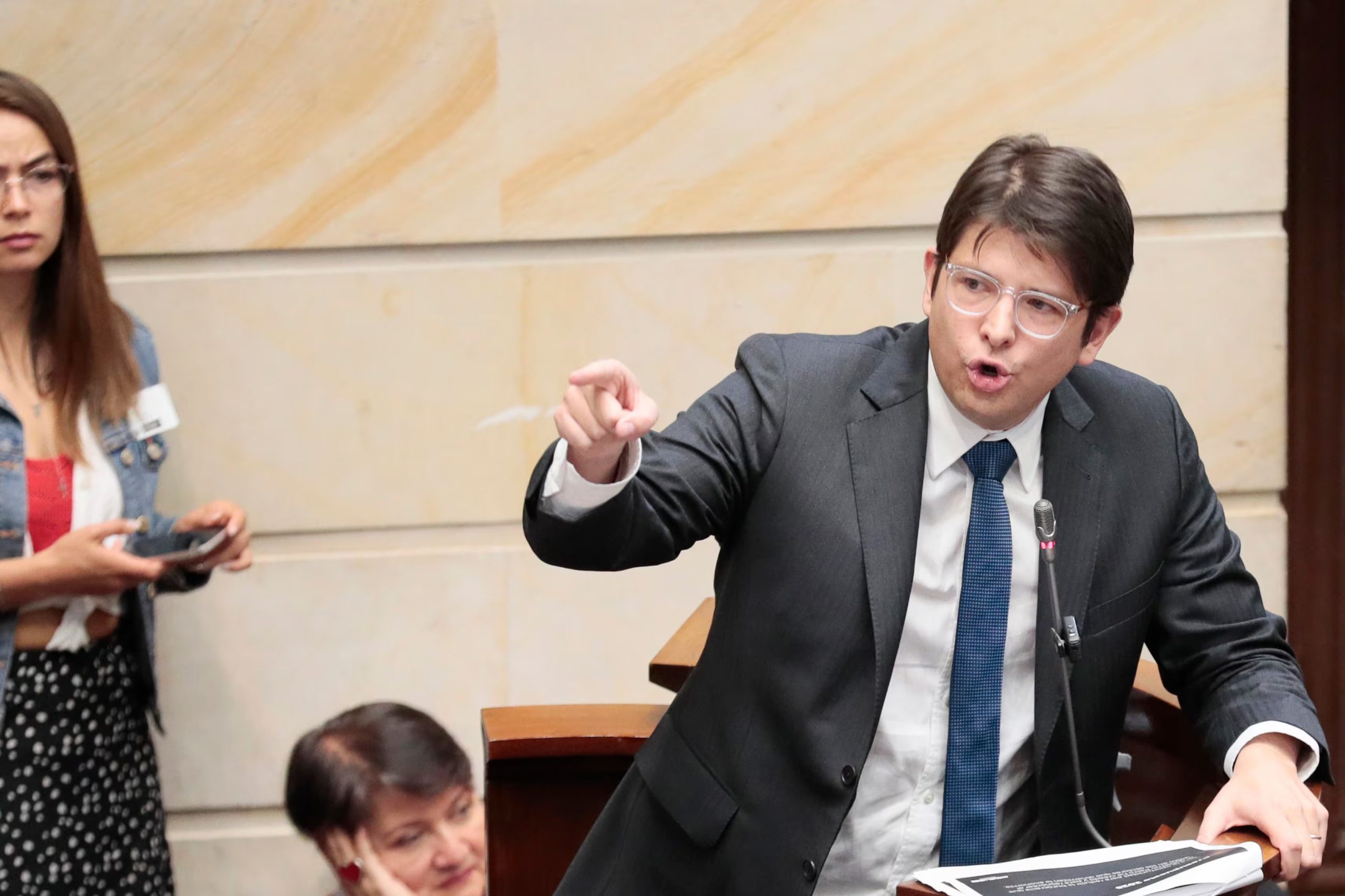 Foto de archivo del senador colombiano Miguel Uribe Turbay. EFE/ Carlos Ortega
