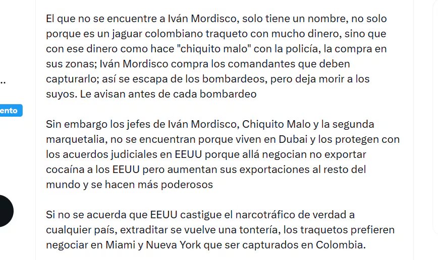 El mandatario aseguró que 'Iván Mordisco' tenía 