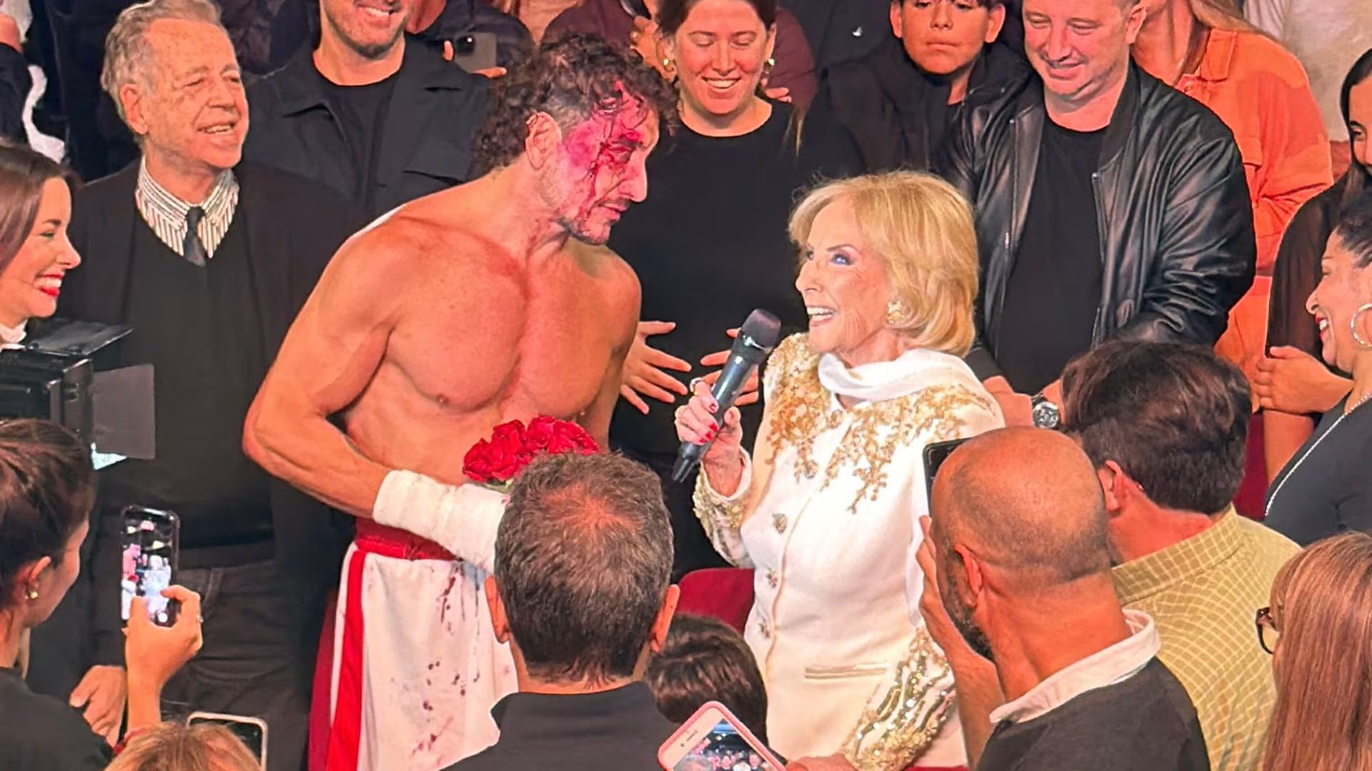 Mirtha Legrand fue a ver Rocky el viernes pasado, en su última aparición pública (Prensa Rocky)