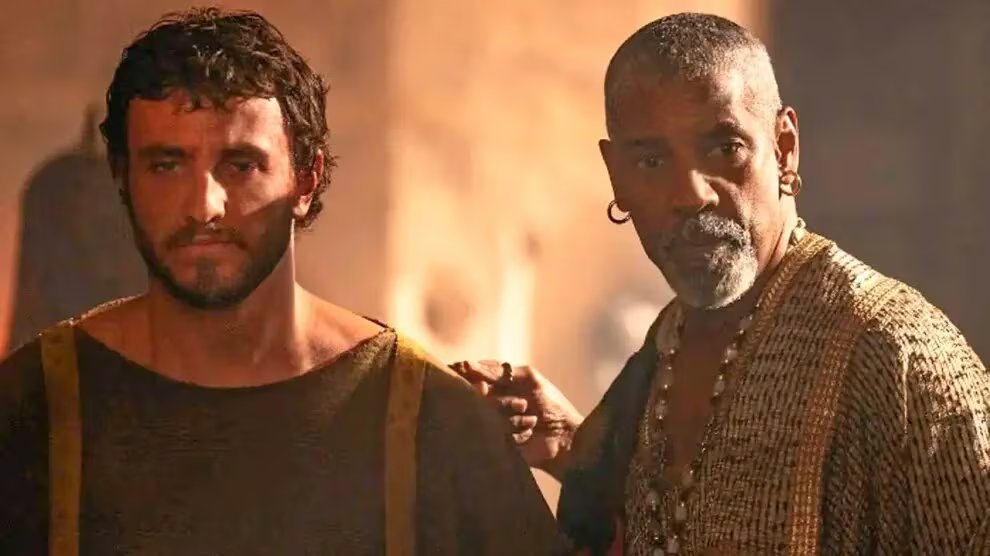 Paul Mescal y Denzel Washington en 'Gladiator II'