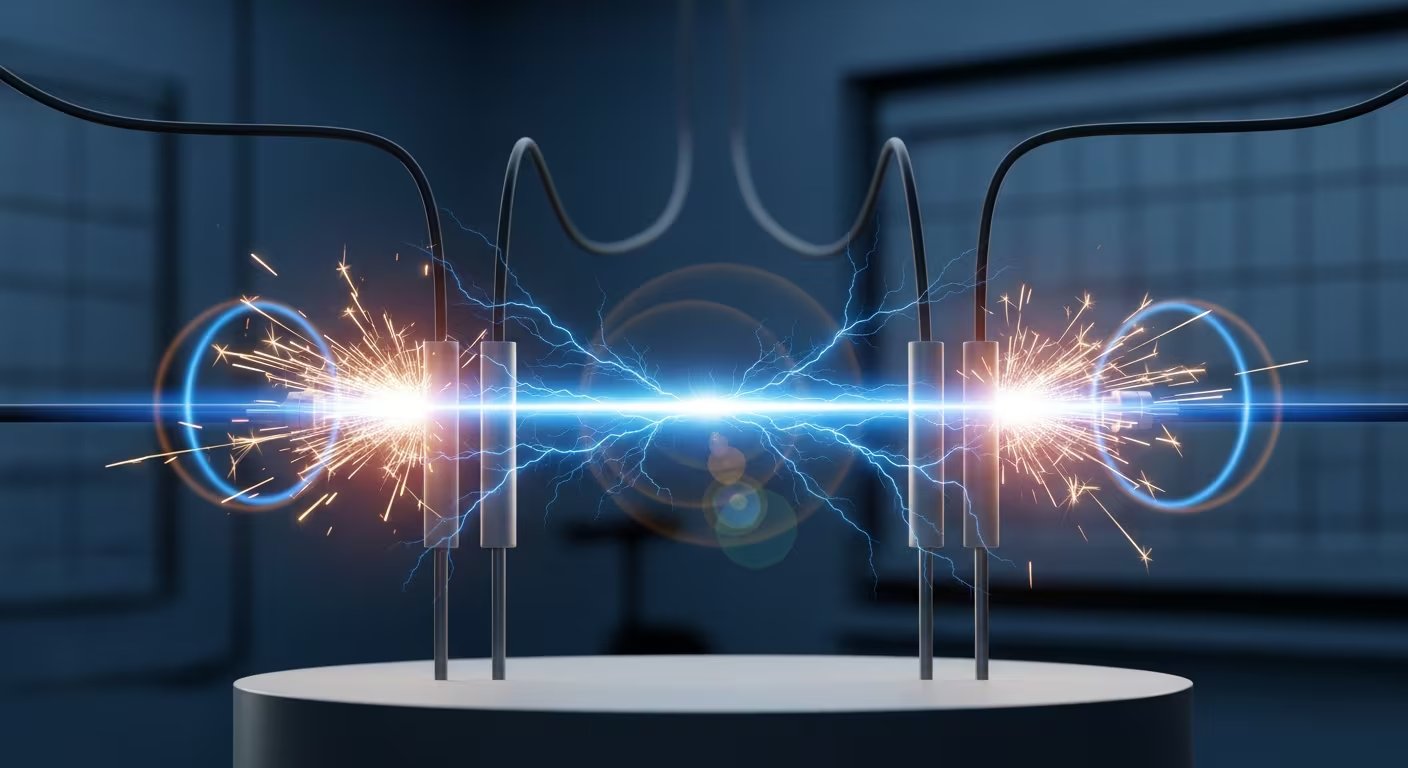 El paso de corriente eléctrica activa la reacción en la celda electroquímica y permite transformar CO₂ y agua en nuevos compuestos útiles (Imagen Ilustrativa Infobae)