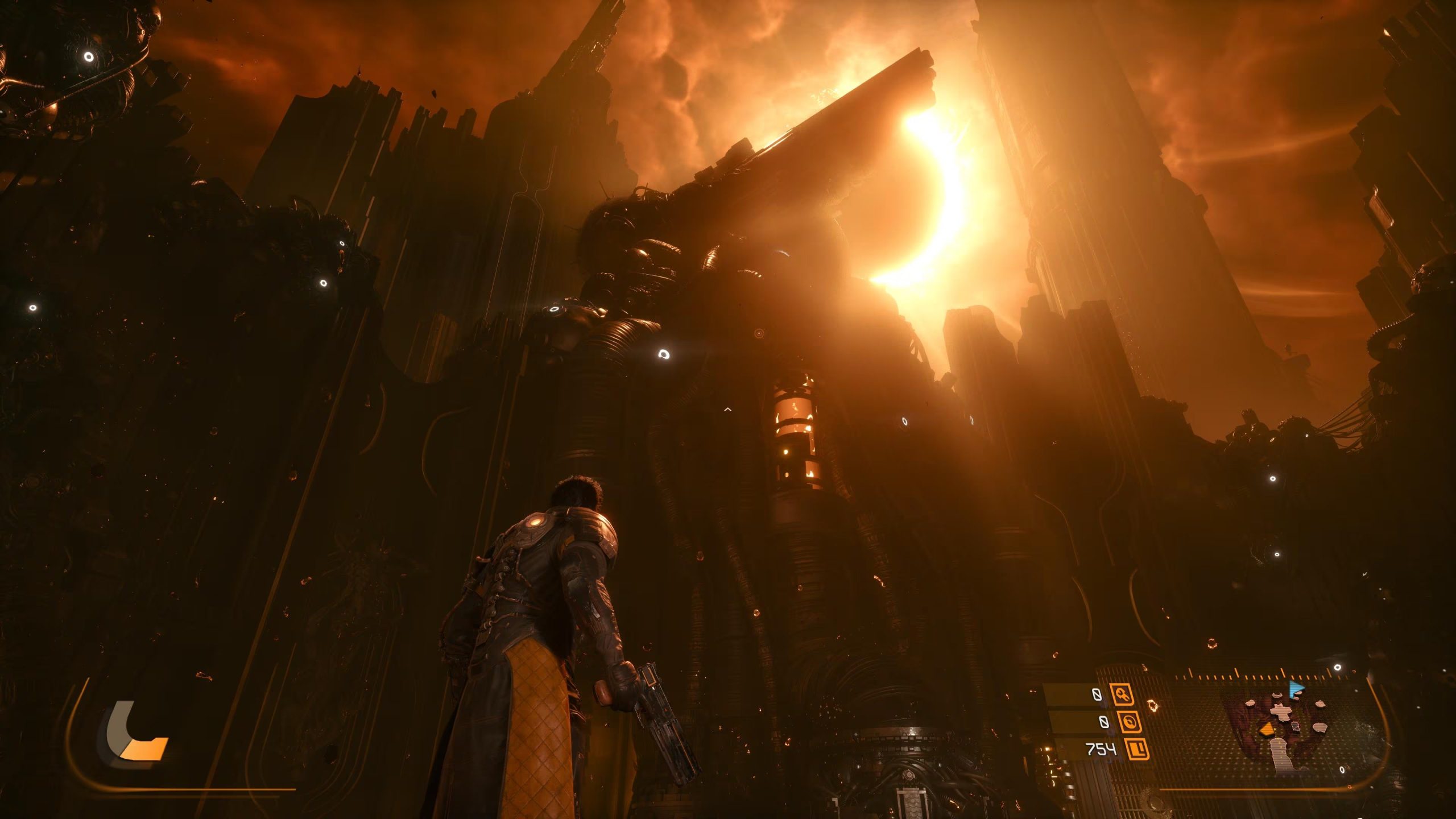 Saros incluye un sistema de mejora progresiva donde las habilidades, armas y armaduras evolucionan con cada intento fallido en el planeta Carcosa.