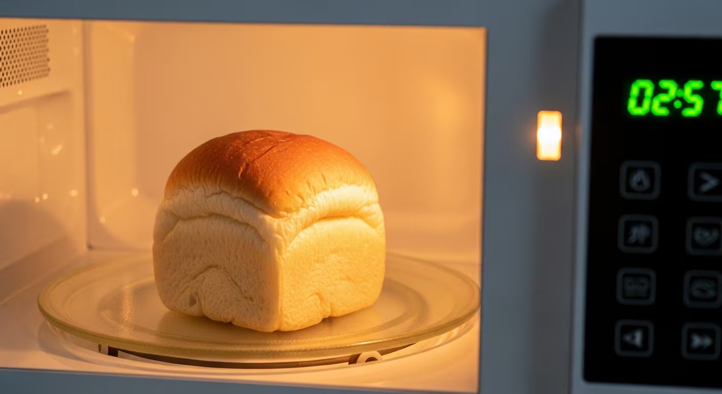 Consumir el pan recién hecho en microondas permite aprovechar al máximo su suavidad, evitando cambios de textura que pueden presentarse con el paso del tiempo. - (Imagen Ilustrativa Infobae)