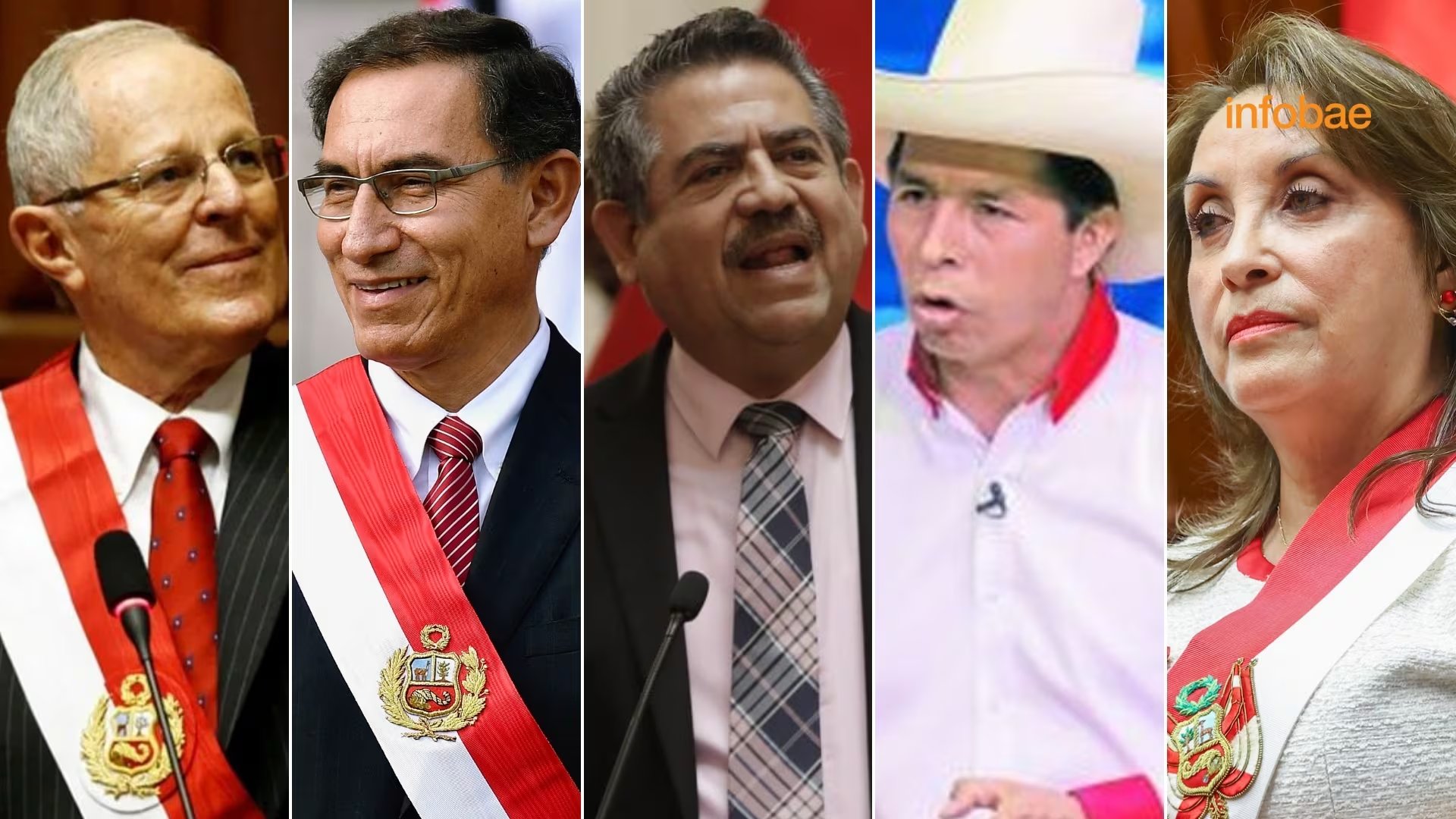 Son 8 presidentes de Perú que en 10 años han dejado el cargo por la causal de la vacancia presidencial tras ser incapacitados moralmente o renunciaron para no ser vacados del cargo