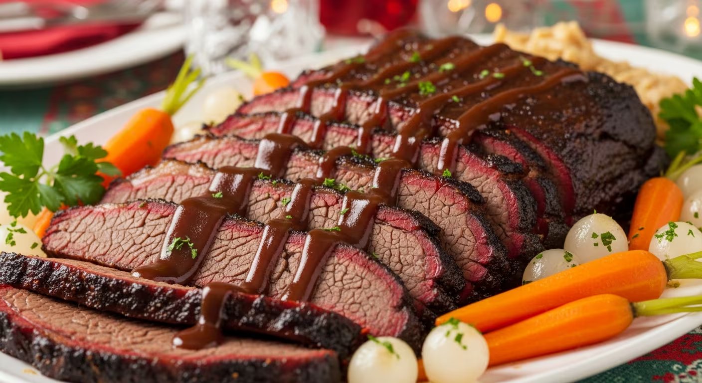 Pecho de ternera cocido lentamente, una receta migrante que integra sabores tradicionales y modernos para compartir en comunidad durante la Pascua Judía (Imagen Ilustrativa Infobae)