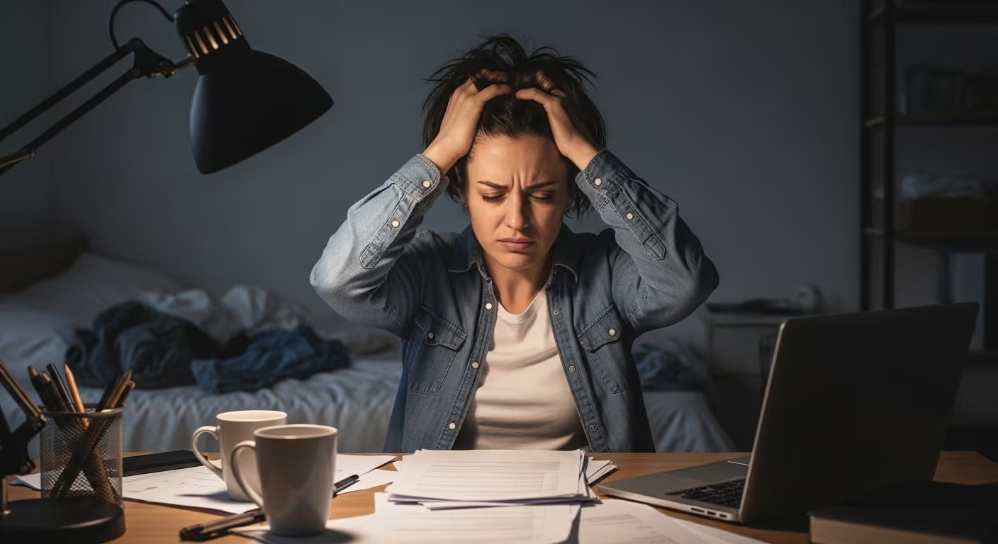 El desgaste producido por fingir emociones puede favorecer el desarrollo de burnout, caracterizado por agotamiento, desinterés y pérdida de energía emocional (Imagen Ilustrativa Infobae)