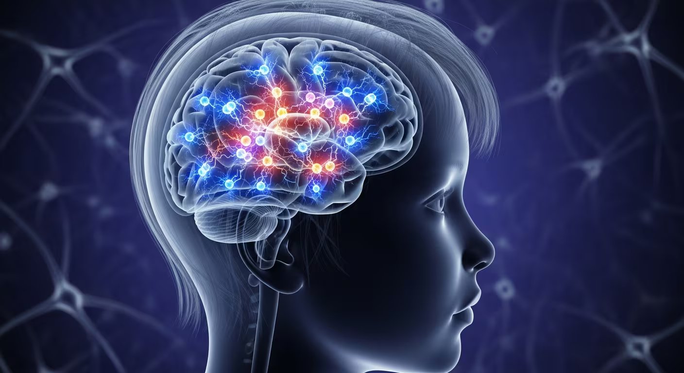 La investigación publicada en Nature Communications demuestra que la alteración temprana de la comunicación neuronal impulsa el deterioro neurológico en la infancia (Imagen Ilustrativa Infobae)