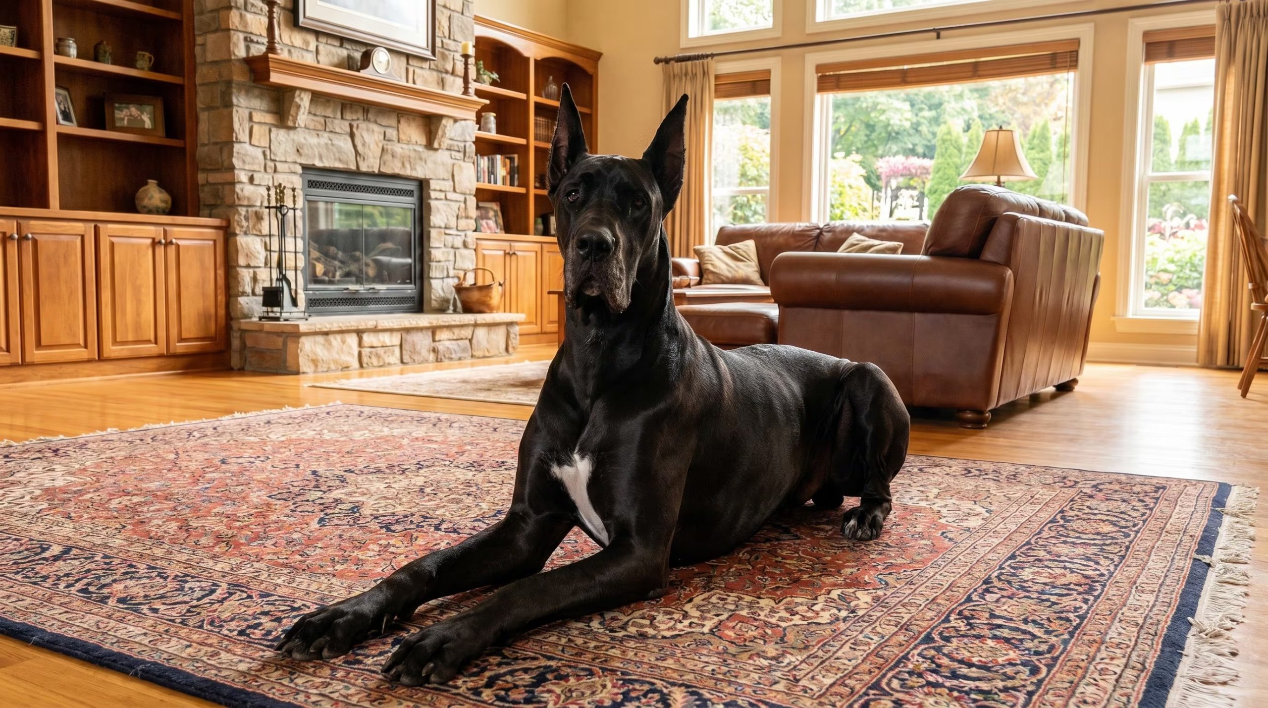 El gran danés, aunque cariñoso, exige grandes adaptaciones de espacio y manejo diario, siendo poco adecuado para la vida cotidiana de la mayoría (Imagen Ilustrativa Infobae)