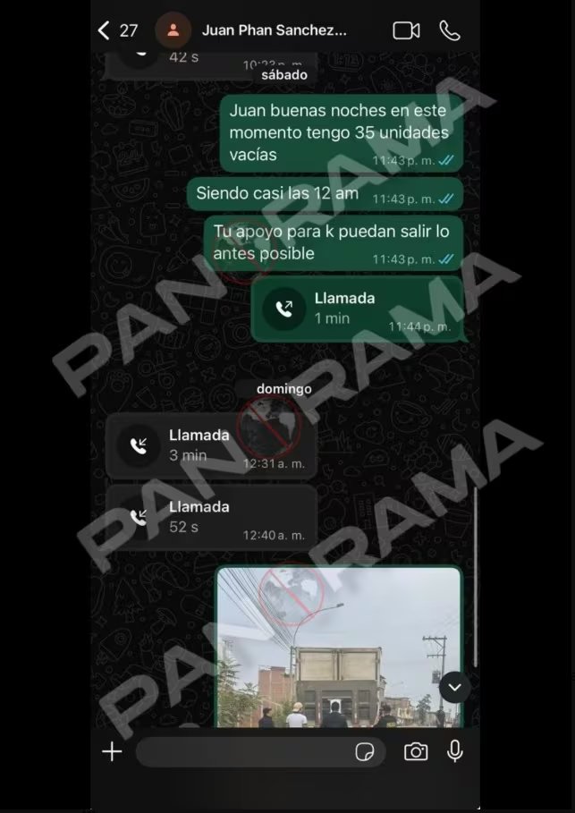 Gerente general de Galaga habría advertido a funcionario de ONPE sobre ausencia de material electoral en camiones.