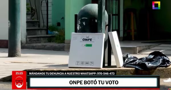 Otro aspecto tratado fue el descubrimiento de 1.200 cédulas de votación en un tacho de basura en el distrito limeño de Surquillo. Foto: Willax