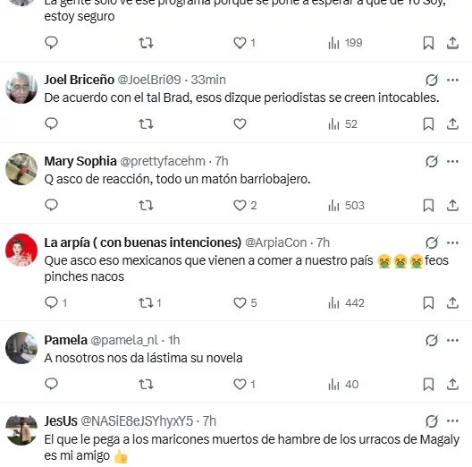 Los mensajes en redes sociales ante el ataque de Rodrigo Brand contra reportero de Magaly Medina. X