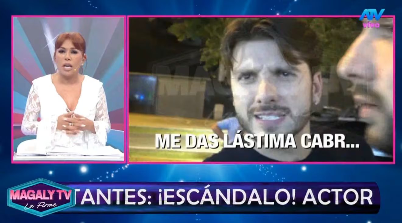 Magaly fulmina a actor mexicano: “Es un NN y actúa como matón”. Captura: Magaly Tv La Firme.