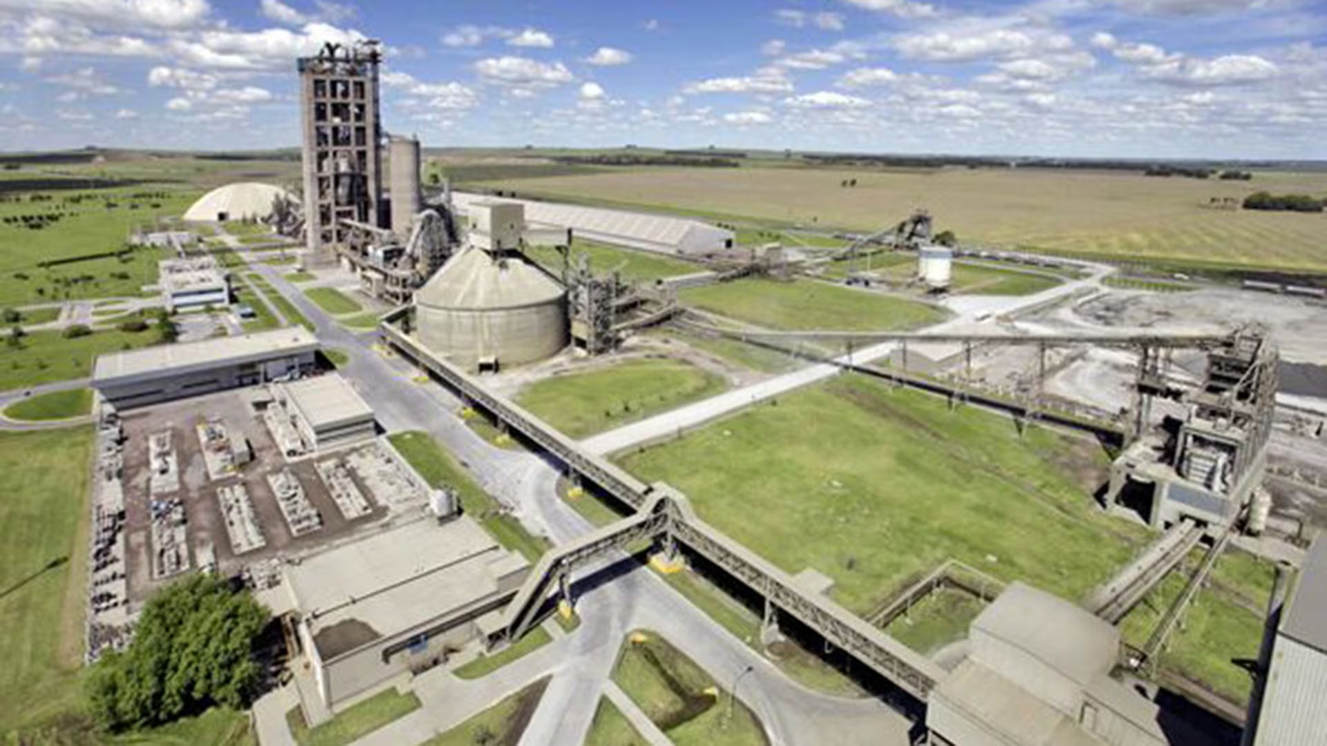 La planta de Loma Negra, en Olavarría

