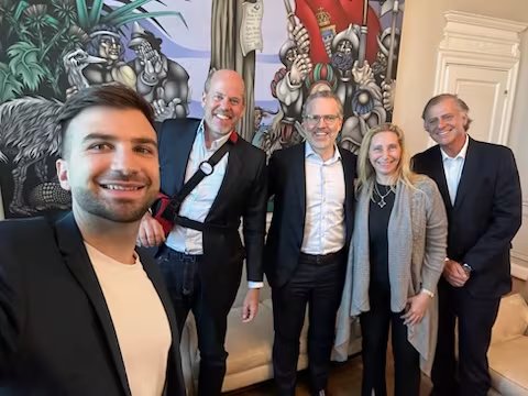 Karina Milei con Mauro Novelli