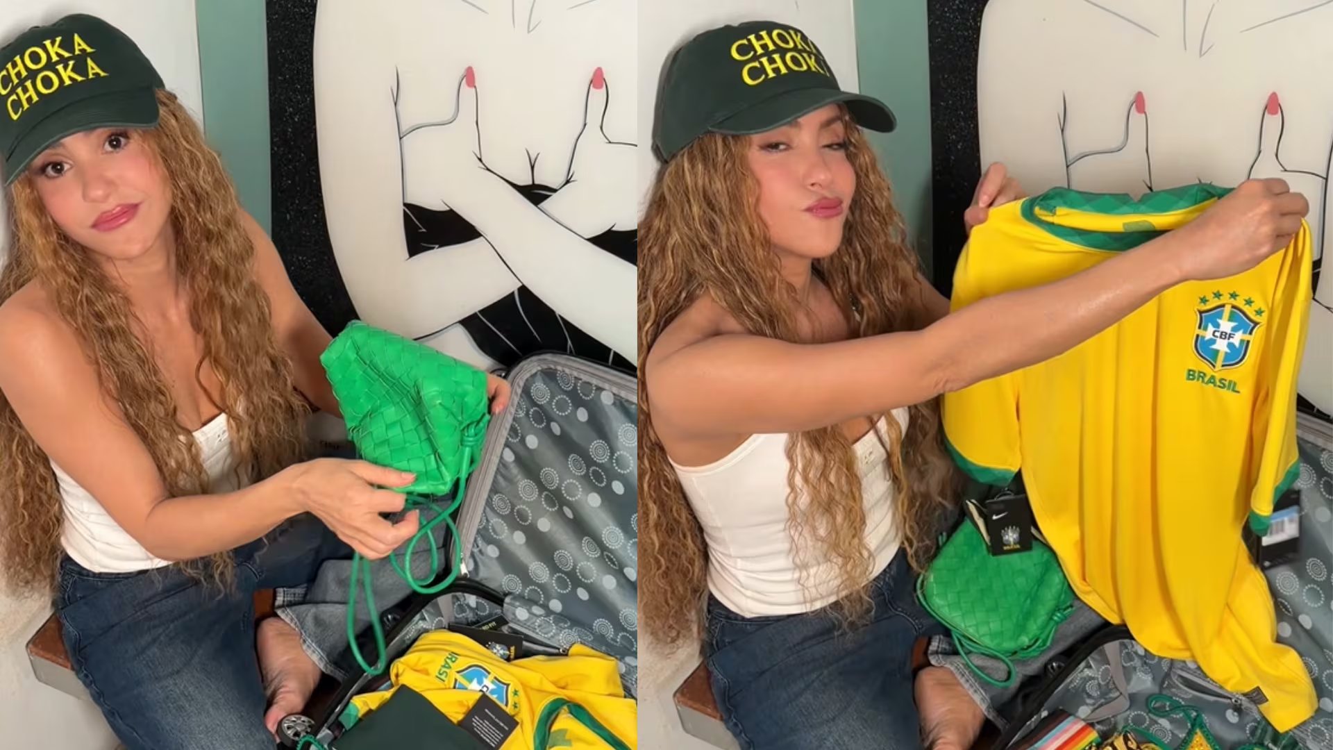Shakira se alista para llegar a Copacabana y presumió con sus fans su maleta de viaje - crédito Shakira