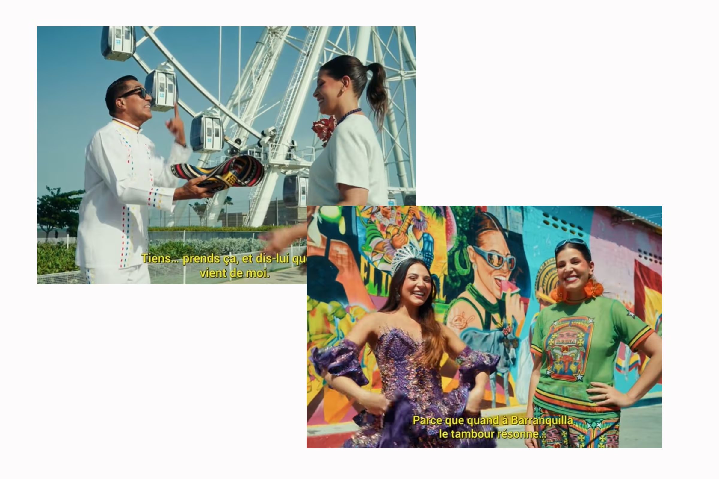 Celebridades barranquilleras fueron añadidas a la publicidad - crédito @valdeuropeofficiel/TikTok