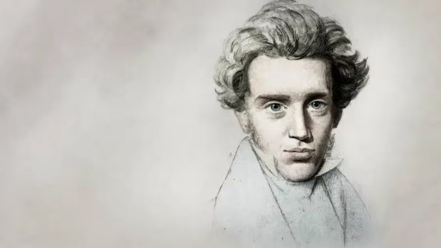 Un dibujo de Søren Kierkegaard.