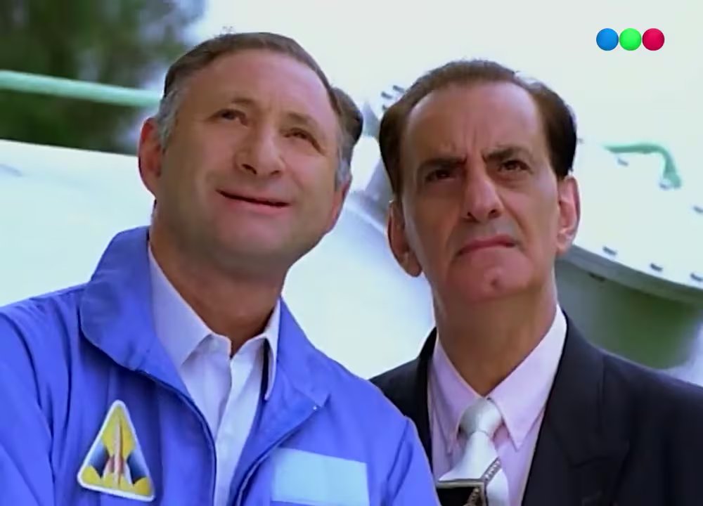 Los periodistas deportivos Ernesto Cherquis Bialo y Guillermo Nimo