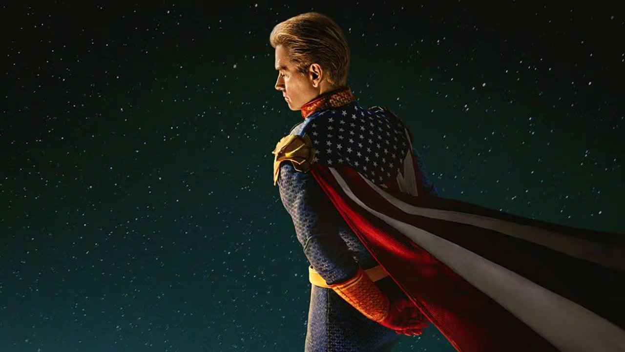 La sátira oscura de superhéroes presenta a Vought International y los Supes como celebridades bajo una crítica social sobre el poder y la corrupción (Prime Video)