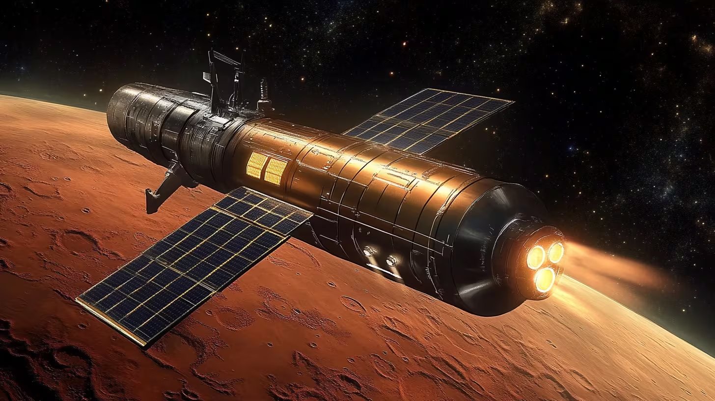 El análisis advierte que en la configuración astronómica de 2031 se podrían realizar dos misiones completas de ida y vuelta al planeta Marte en menos de un año (Imagen Ilustrativa Infobae)