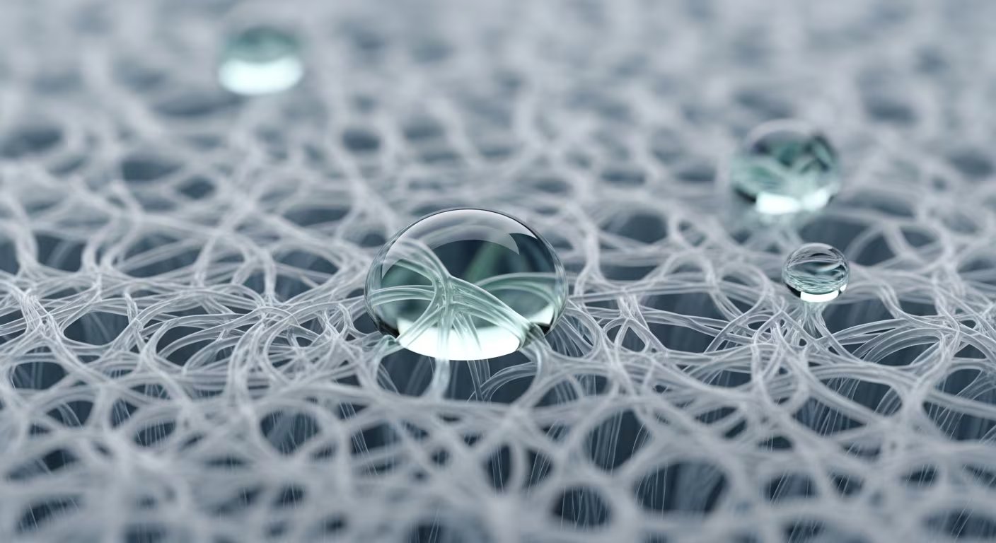 La retención de agua sobre nanofibras poliméricas es clave para que la nueva membrana logre separar dióxido de carbono con alta selectividad en ambientes industriales (Imagen Ilustrativa Infobae)