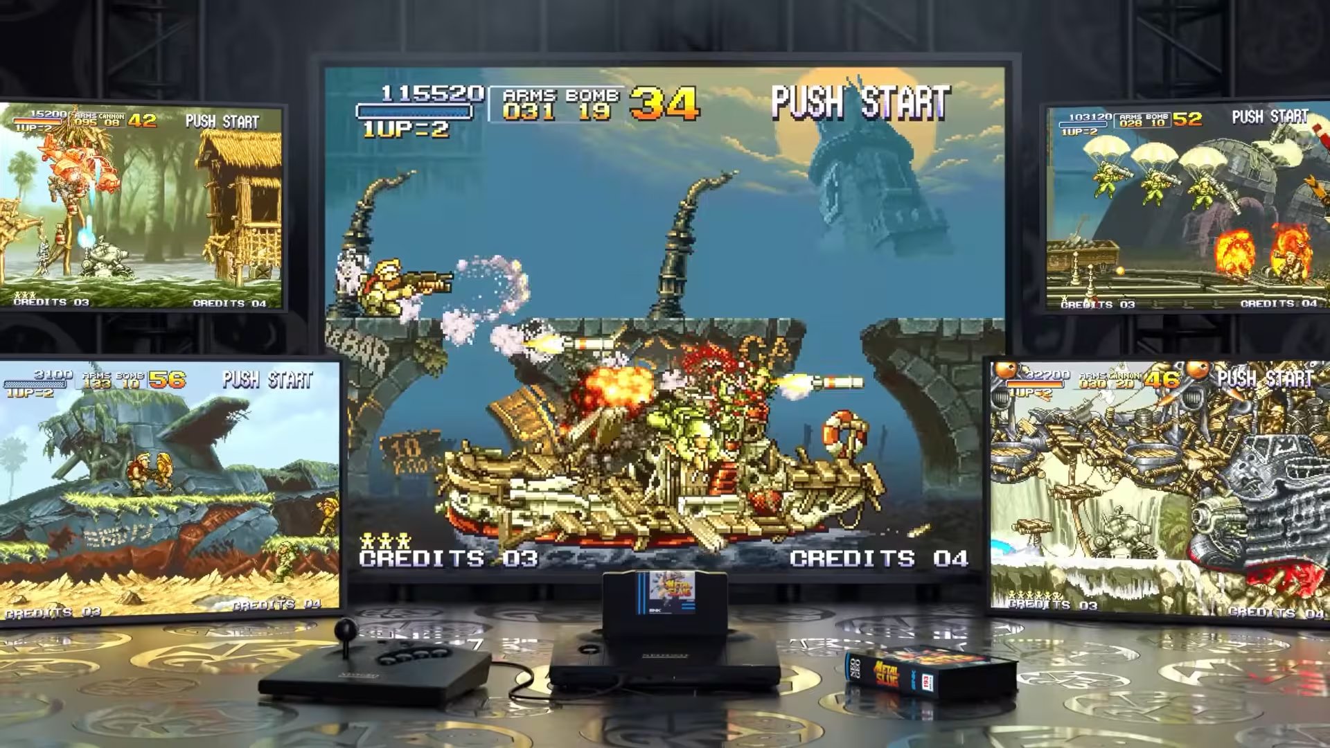 La consola incorpora salida HDMI de baja latencia y AV clásico, facilitando el uso tanto en monitores modernos como en CRT originales.