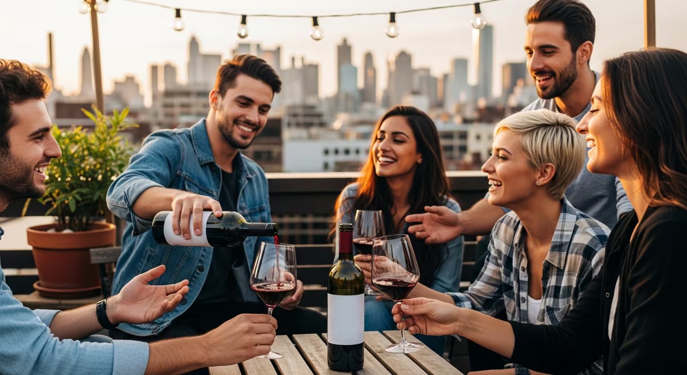El vino cotidiano es valorado como compañero de momentos simples y parte de la vida diaria (Imagen Ilustrativa Infobae)