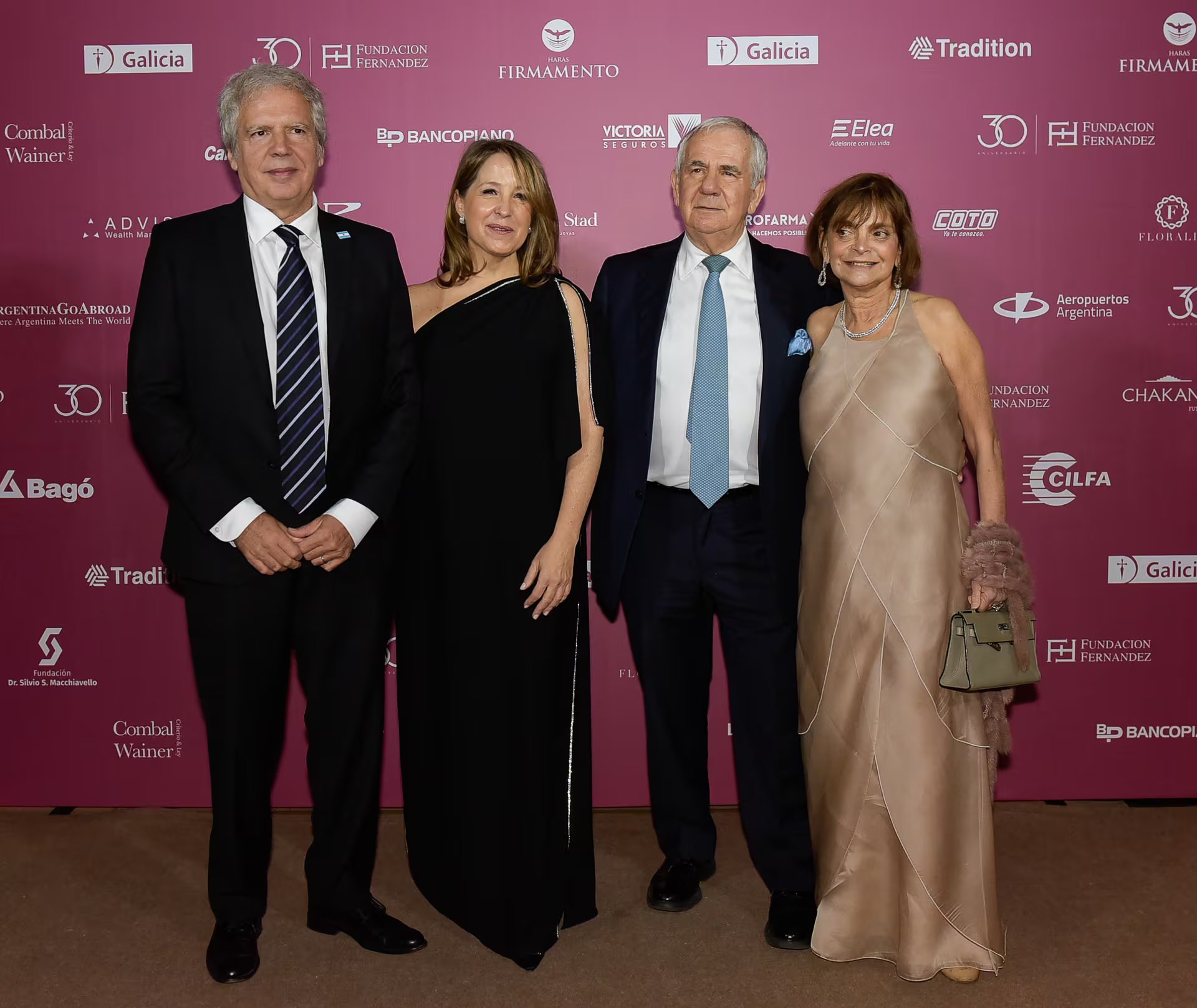 Martin Boschet, ex director ejecutivo del Teatro Colón, Liana Vinacur, Pablo Boskis y Claudia Stad