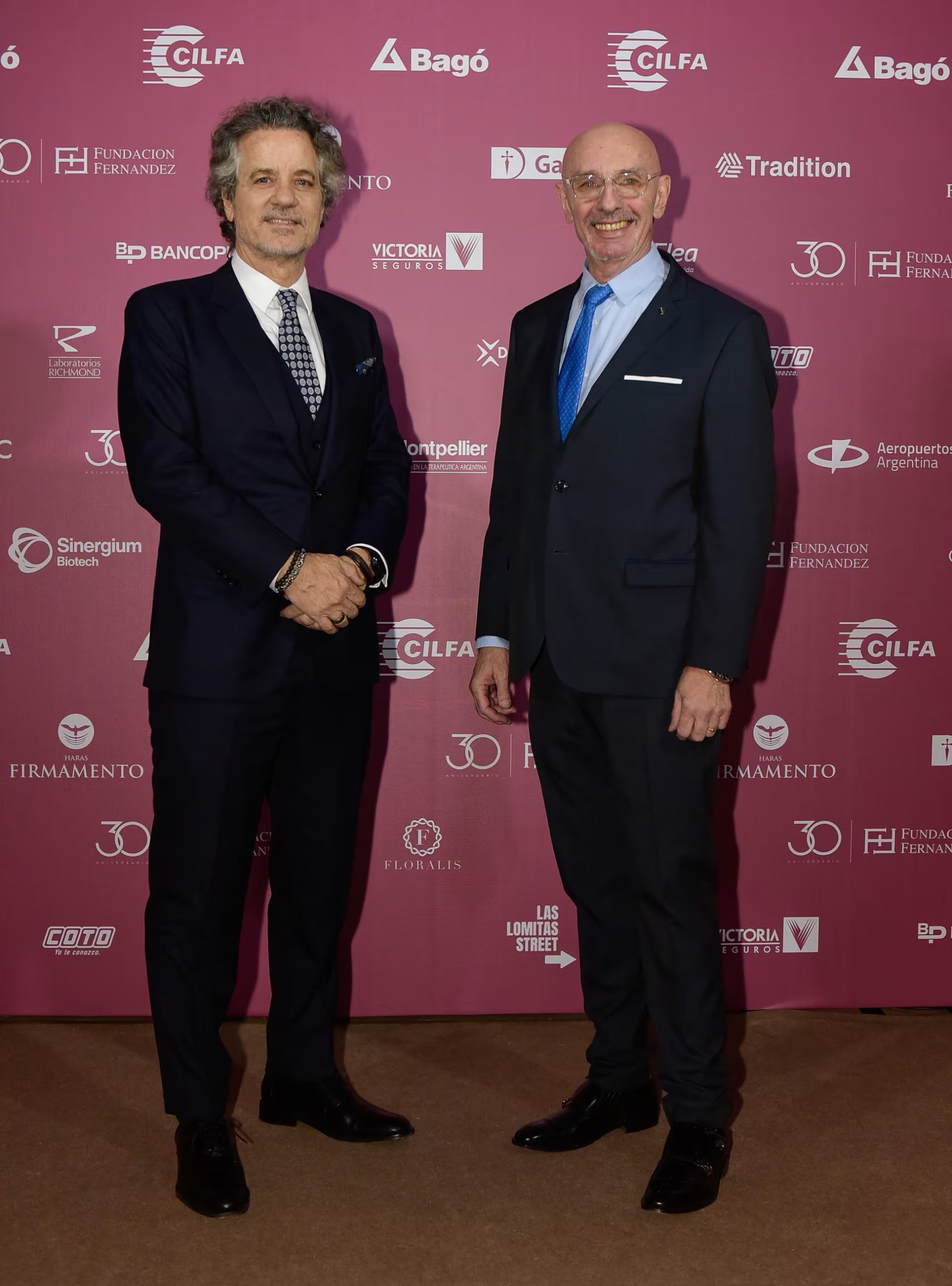 Horacio Piuma y Eduardo Gálvez de la Fundación Fernández