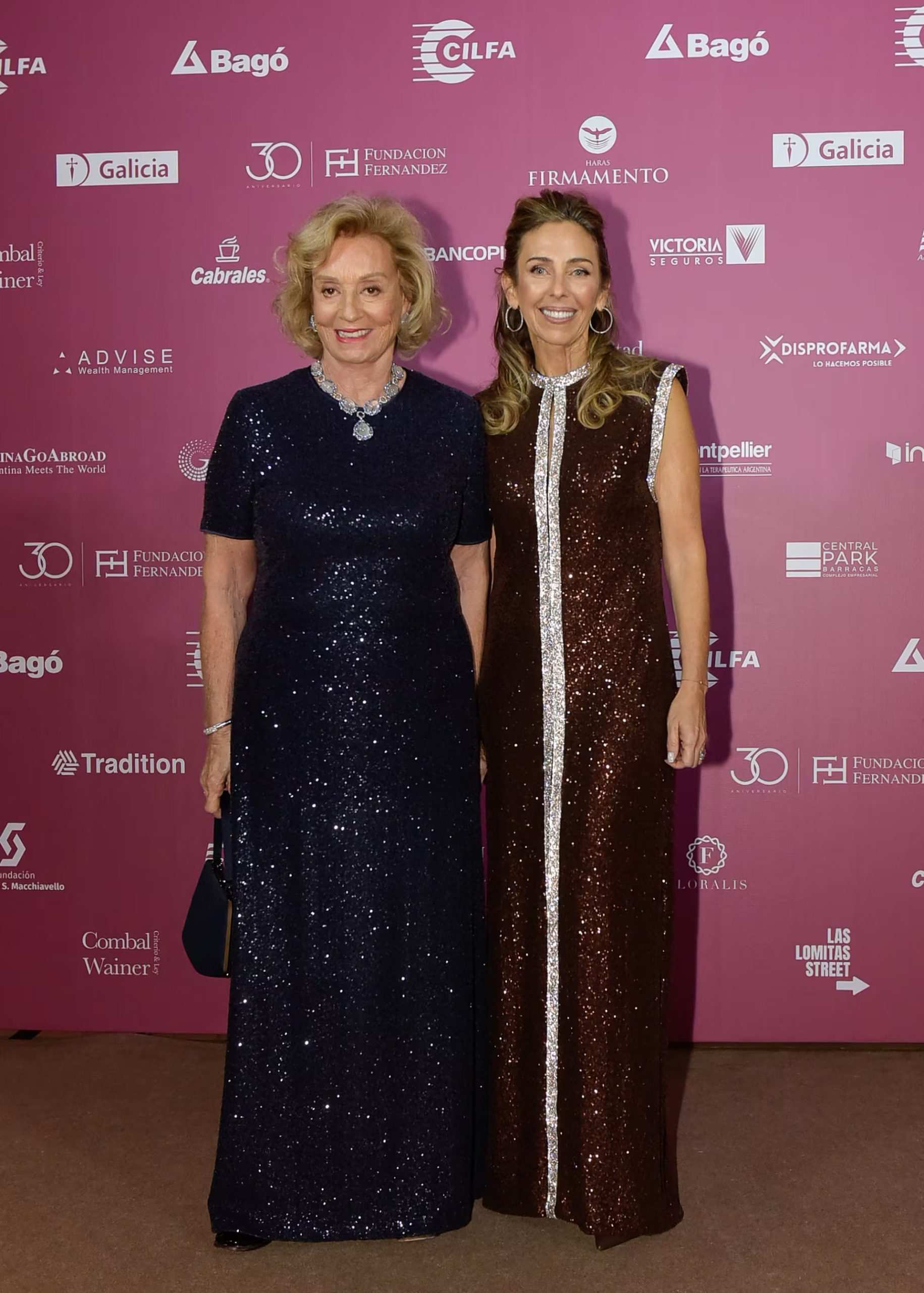 La vicepresidenta de la Fundación Fernández, Miriam Bagó y la presidenta, Mariana Bagó