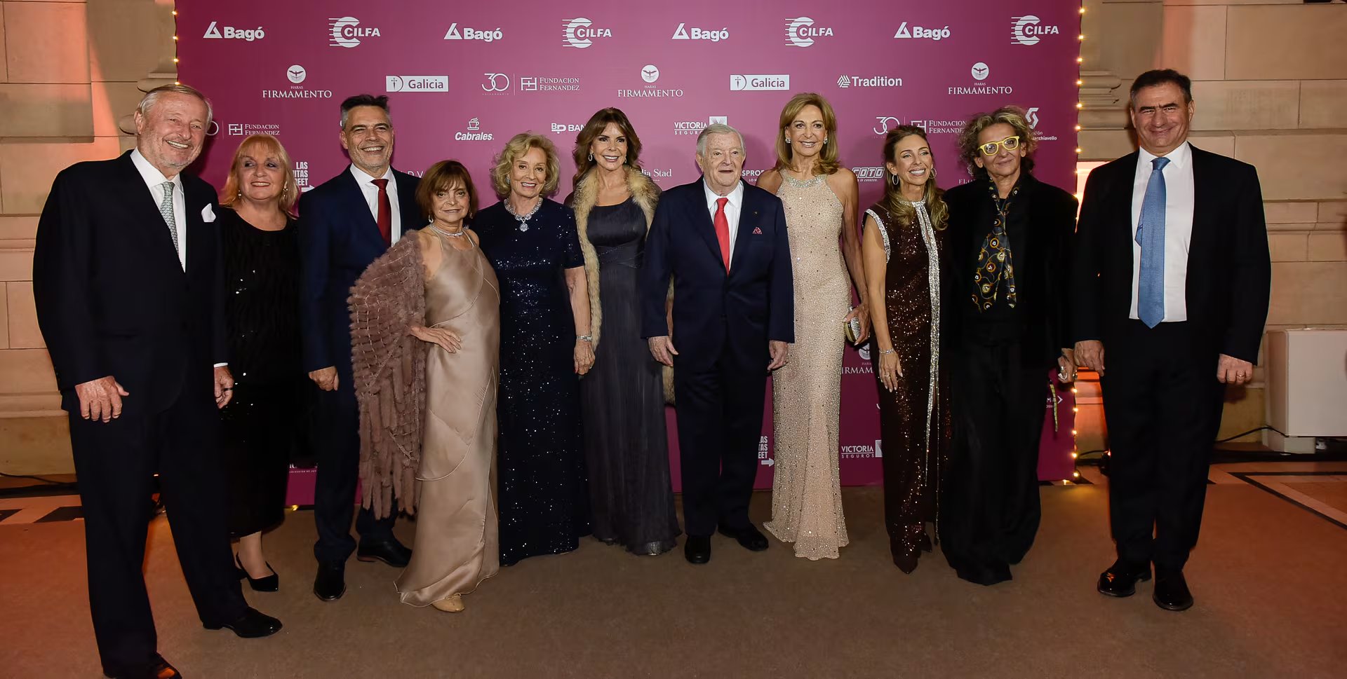 Cristiano Rattazzi, Bibiana Amor, Carlos Damín, Claudia Stad, Miriam Bagó, Aurora Ramos Taboada, Juan Carlos Bagó, Mariel Llorens de Quintana, Mariana Bagó, Valeria Ambrosio y Carlos Regazzoni