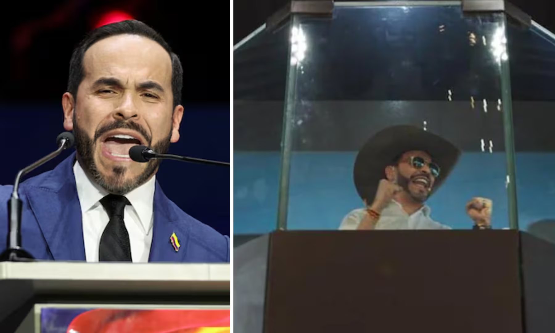 Abelardo de la Espriella solicitó a su esquema de protección utilizar todos los elementos necesarios para garantizar su seguridad en los eventos de campaña - crédito Luisa González/Reuters y @Categrico2/X