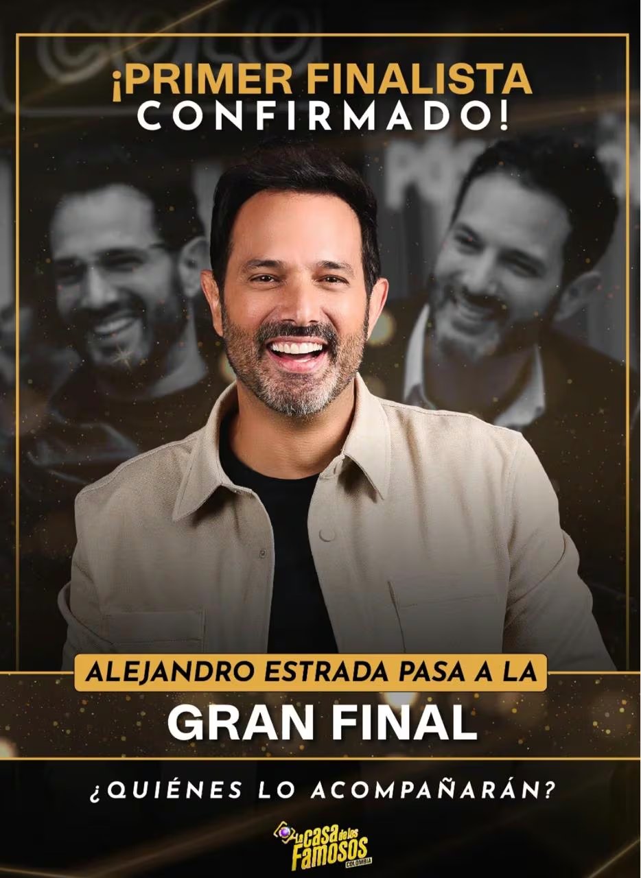 Alejandro Estrada es el primer finalista confirmado de 'La casa de los famosos Colombia' - crédito @canalrcn/IG