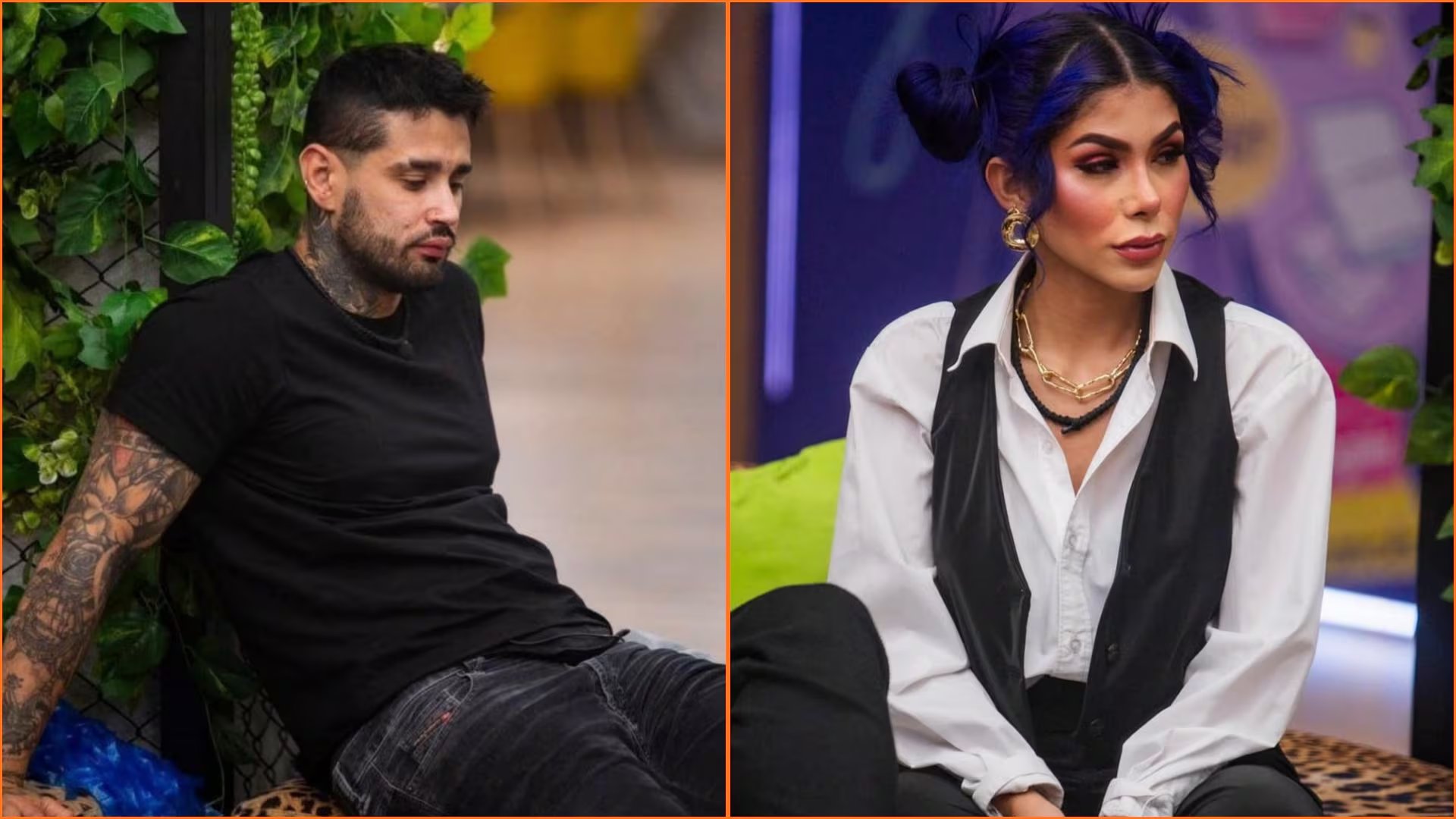 Tebi Bernal confesó que la relación con Alexa le permitió reflexionar sobre sí mismo, y ambos sellaron el encuentro con un beso celebrado por sus seguidores - crédito cortesía Canal RCN
