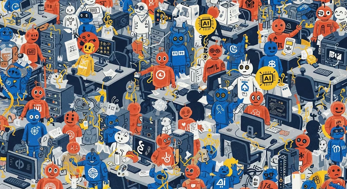 Las empresas enfrentan una proliferación masiva de agentes de inteligencia artificial difíciles de controlar (Imagen Ilustrativa Infobae)