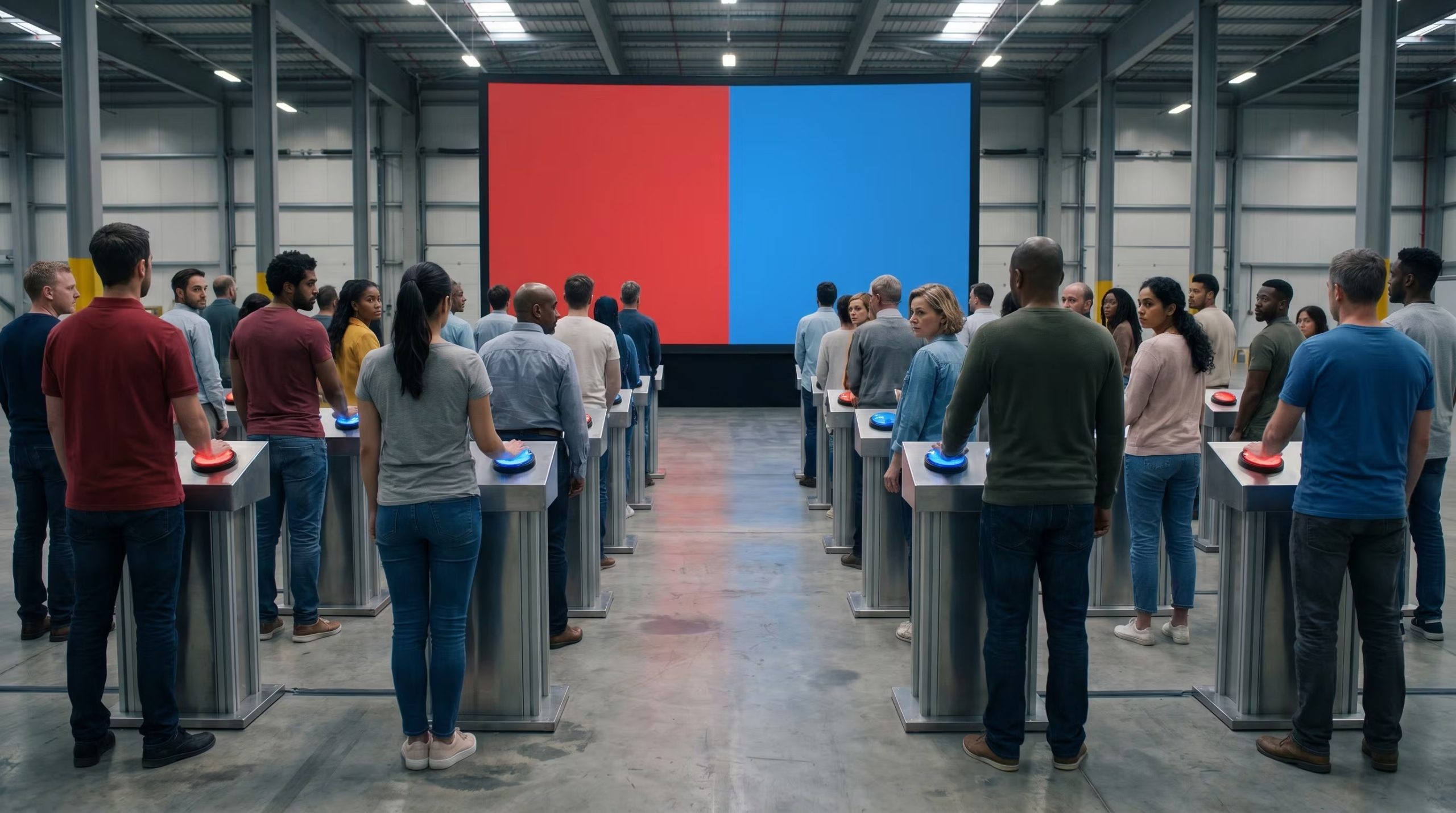 El azul no es ingenuidad, es que la gente como vos elija el bien común cuando podría elegir “salvarse solo”.