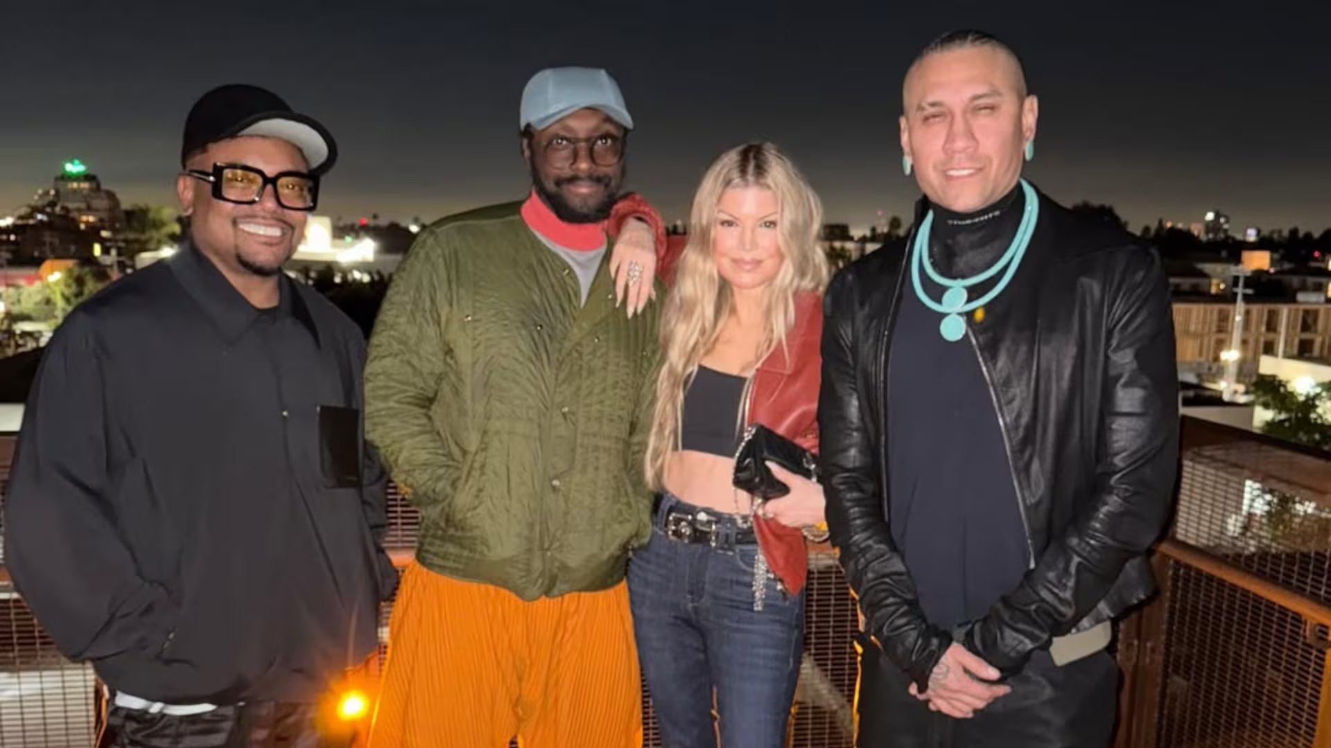 Los Black Eyed Peas se reunieron con Fergie para una celebración grupal de sus cumpleaños en 2025 (Instagram/Fergie)