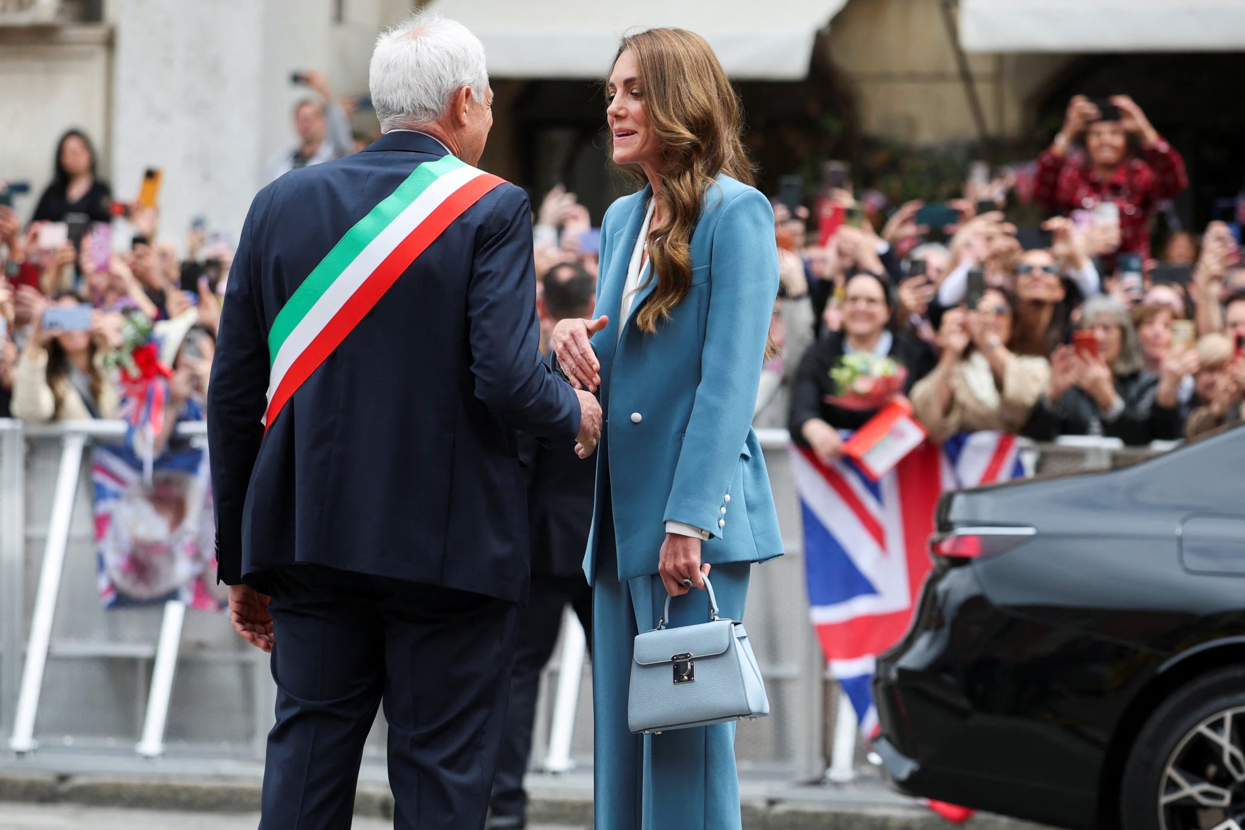 Kate Middleton en Italia, su primer viaje internacional desde su enfermedad (REUTERS)