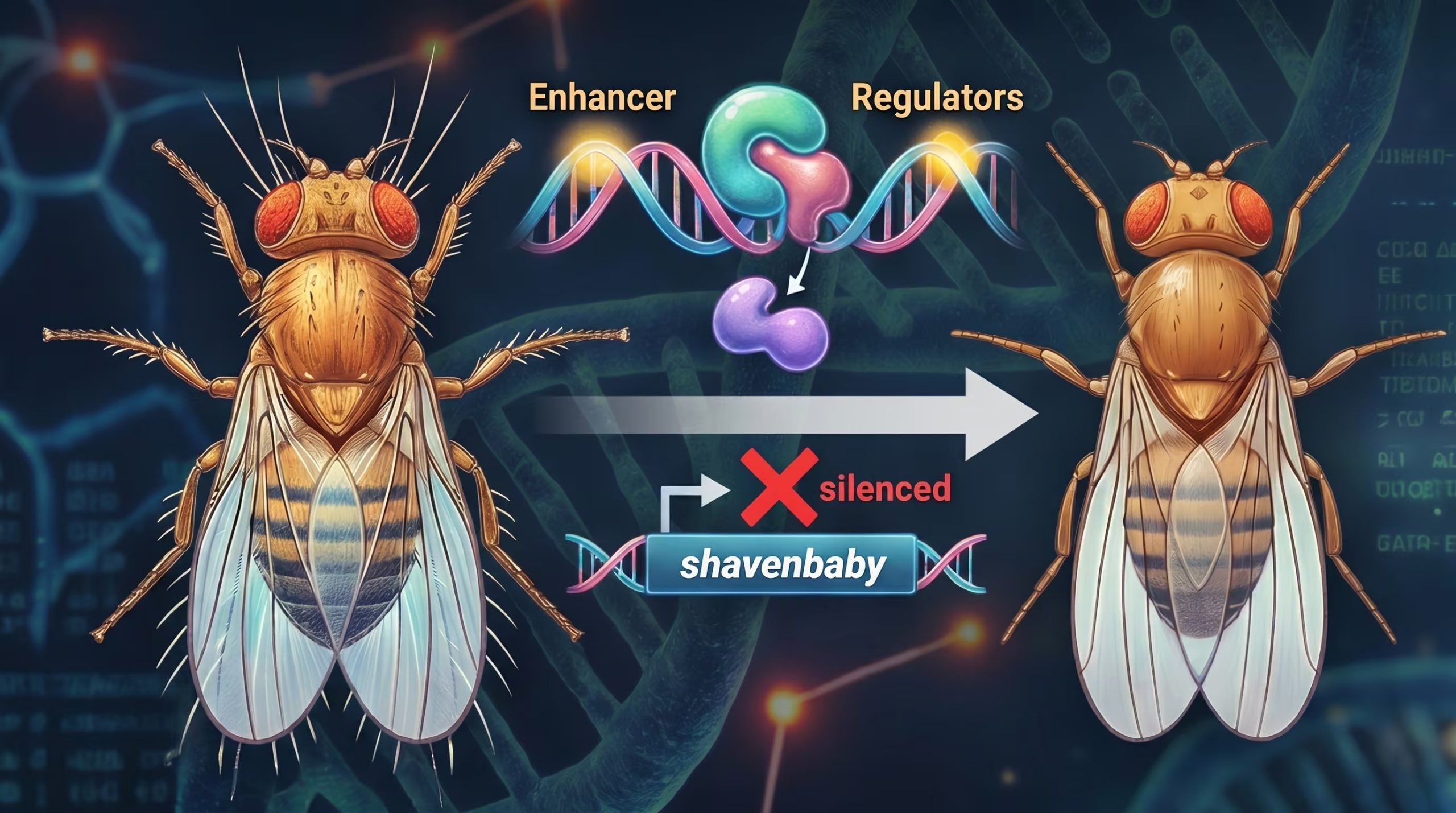 Investigadores identifican que la pérdida de tricomas en larvas de Drosophila sechellia ocurre por alteraciones en potenciadores del gen shavenbaby (Imagen Ilustrativa Infobae)