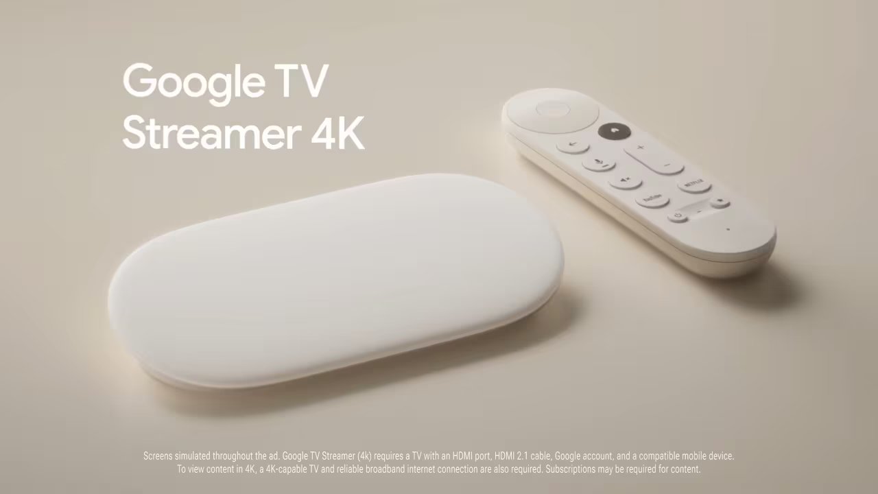 El Streamer es la evolución premium del Chromecast con Google TV 4K.
(Google)