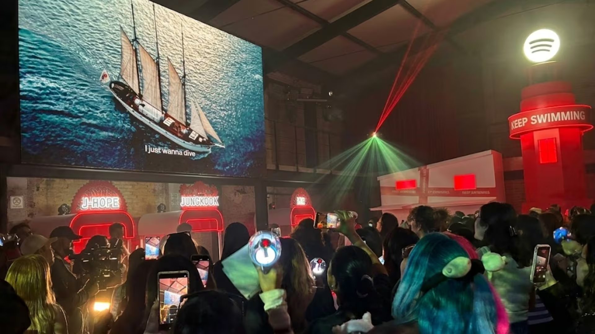 BTS experiencia Spotify en la Ciudad de México (Samantha Godínez - Infobae México)