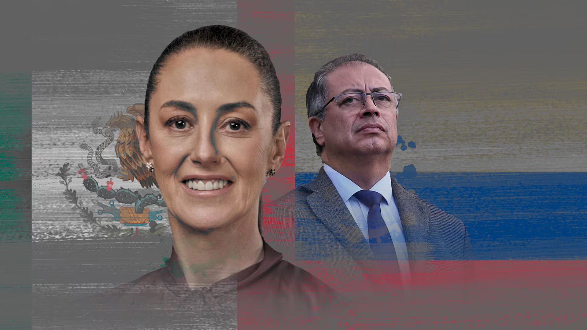 Claudia Sheinbaum, presidenta de México y Gustavo Petro, presidente de Colombia eran los principales objetivos del plan - crédito Reuters 