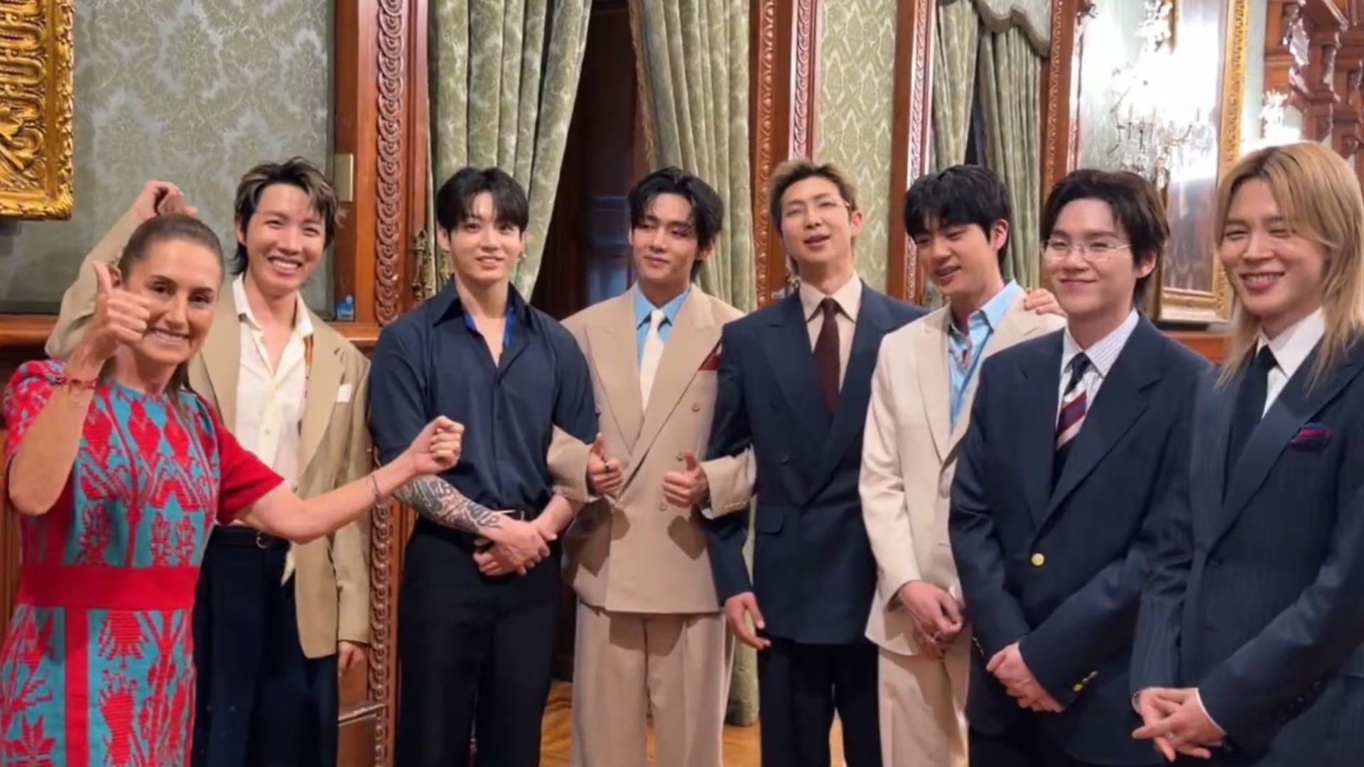 El ARMY mexicano continúa discutiendo la autenticidad del video y su impacto en la cultura pop y los fenómenos virales del K-pop en México (x/@Claudiashein)