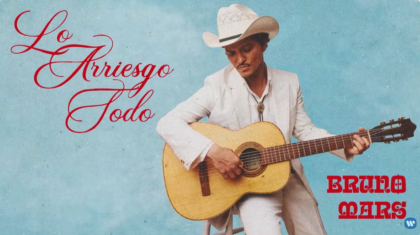 “Risk It All”, sencillo de Bruno Mars, forma parte de su álbum The Romantic, por el momento no se ha anunciado si la versión en español estará incluida en el nuevo álbum. (Bruno Mars Youtube/Captura)