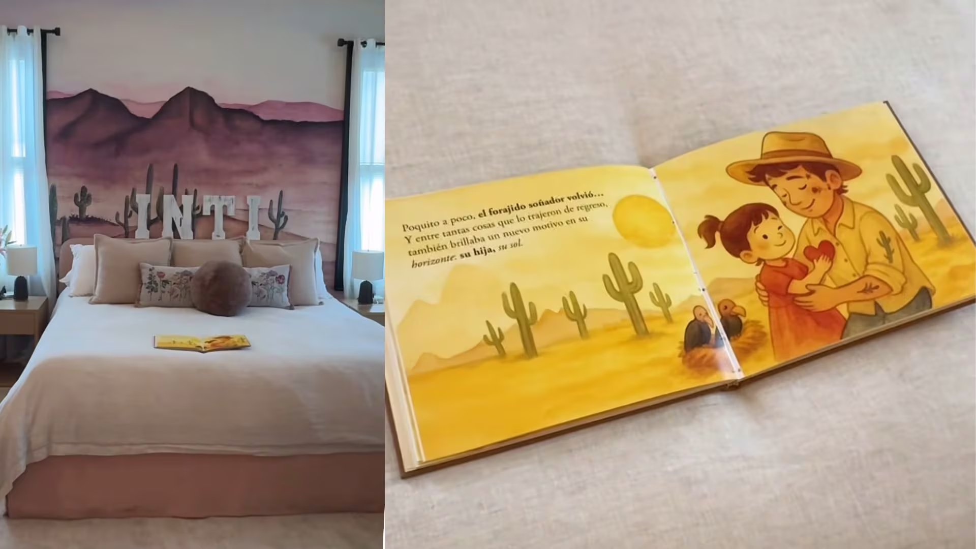Con un video del cuarto de su hija Inti y un cuento donde se retrata como 